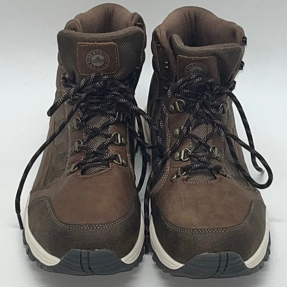 Flag & Anthem Kentwood Mens Brown Leather Hiking Trail Boots‎ Size 15